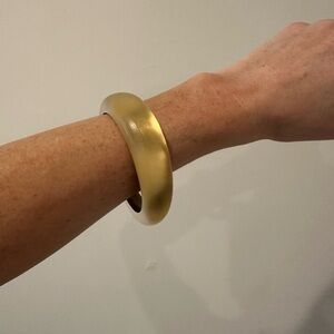 Alexis Bittar Lucite Medium Tapered Bangle Gold